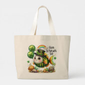 Happy St. Patrick’s Day Fish Tote Bag Jumbo Stoffbeutel (Rückseite)