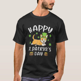 Happy St Patrick S Day Funy Saint Patricks Corgi D T-Shirt