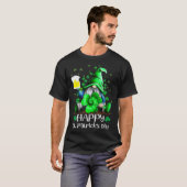 Happy St Patrick s Day Gnome Tie Dye Shamrock T-Shirt (Vorne ganz)