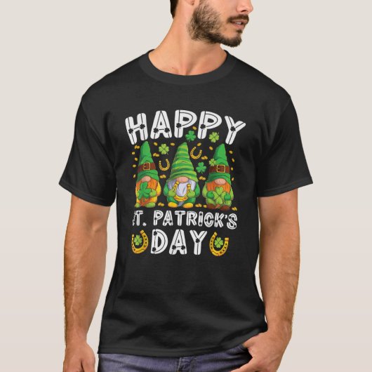 Happy St Patrick s Day Gnomes Shenanigans Irish Sh T-Shirt (Vorderseite)