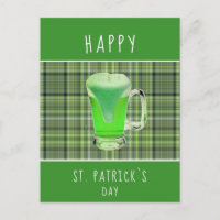 Happy St. Patrick`s Day Green Ber Irish Pattern