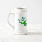 Happy St. Patrick`s Day Irish Green Kleeblatt Bierglas (Links)