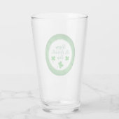 Happy St. Patrick`s Day Irish Green Kleeblatt Glas (Rückseite)
