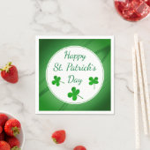 Happy St. Patrick`s Day Irish Green Kleeblatt Serviette (Beispiel)