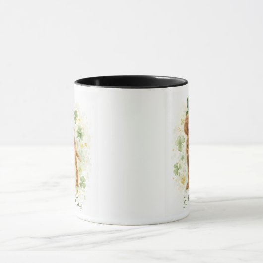 Happy St. Patrick’s Day Irish Setter  Tasse (Zentrum)