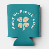 Happy St. Patrick`s Day Kleeblatt Clover Dosenkühler (Rückseite)