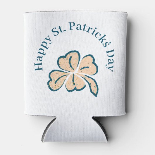 Happy St. Patrick`s Day Kleeblatt Clover Dosenkühler (Vorderseite)