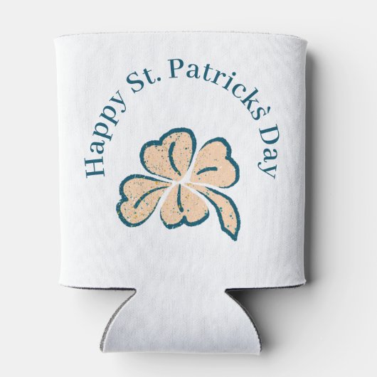 Happy St. Patrick`s Day Kleeblatt Clover Dosenkühler (Rückseite)