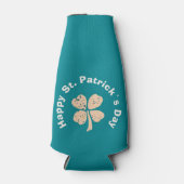 Happy St. Patrick`s Day Kleeblatt Clover Flaschenkühler (Vorderseite)