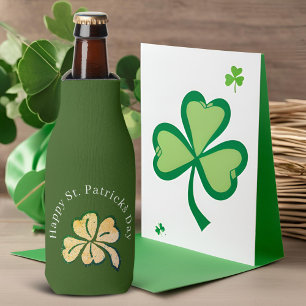 Happy St. Patrick`s Day Kleeblatt Clover Flaschenkühler