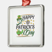 Happy St Patrick S Day Ornament Aus Metall (Links)