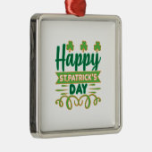 Happy ST Patrick S Day Ornament Aus Metall (Rechts)