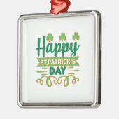 Happy ST Patrick S Day Ornament Aus Metall (Links)