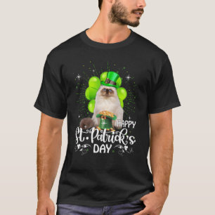 Happy St Patrick S Day Persian Longhair Cat Shamro T-Shirt