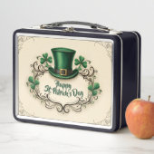 Happy St. Patrick’s Day Shamrock Design Metall Brotdose (Beispiel)
