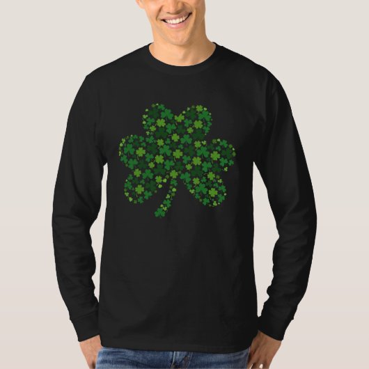 Happy St Patrick s Day Shamrock filled with Shamro T-Shirt (Vorderseite)