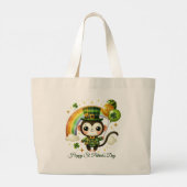 Happy St. Patrick’s Day Tote Bag Jumbo Stoffbeutel (Rückseite)