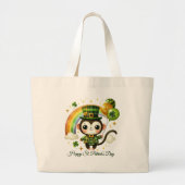 Happy St. Patrick’s Day Tote Bag Jumbo Stoffbeutel (Vorne)