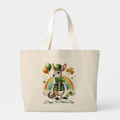 Happy St. Patrick’s Day Tote Bag Jumbo Stoffbeutel (Rückseite)