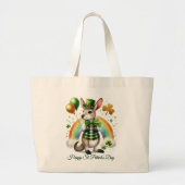 Happy St. Patrick’s Day Tote Bag Jumbo Stoffbeutel (Vorne)
