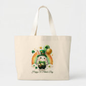 Happy St. Patrick’s Day Tote Bag Jumbo Stoffbeutel (Vorne)