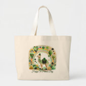 Happy St. Patrick’s Day Tote Bag Jumbo Stoffbeutel (Vorne)