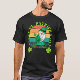 Happy St Patrick S Day Vintag Gnomes Saint Paddys T-Shirt