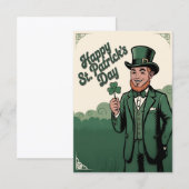Happy St. Patrick’s Day Vintage Leprechaun (Vorne/Hinten)