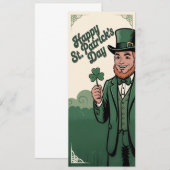 Happy St. Patrick’s Day Vintage Leprechaun (Vorne/Hinten)