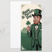 Happy St. Patrick’s Day Vintage Leprechaun (Vorne/Hinten)