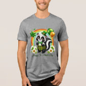 Happy St. Patrick’s Herren Tri-Blend Shirt (Vorderseite)