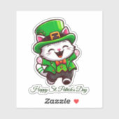 Happy St. Patrick’s Sticker (Blatt)