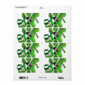Happy St Patricks beängstigender Clown (Vorne)