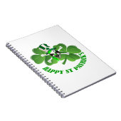Happy St Patricks beängstigender Clown Notizblock (Rechte Seite)
