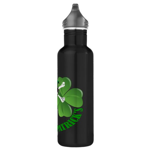 Happy St Patricks beängstigender Clown Trinkflasche (Rechts)