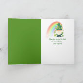 Happy St. Patrick's Beer and Four-leaf Clovers Karte (Innenseite)