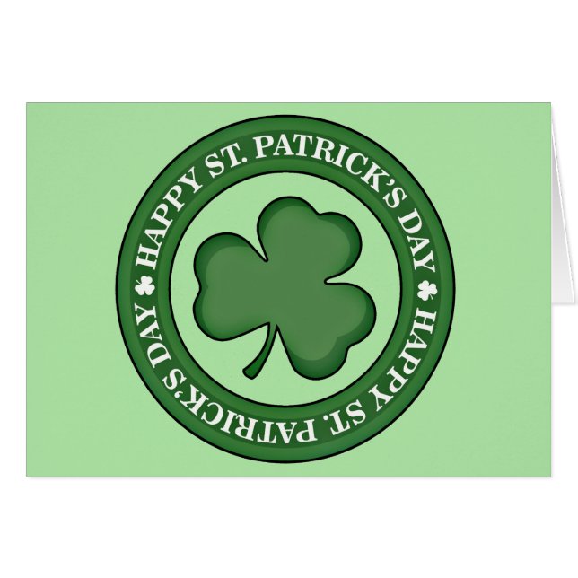 Happy St. Patricks Day (Vorderseite (Horizontal))