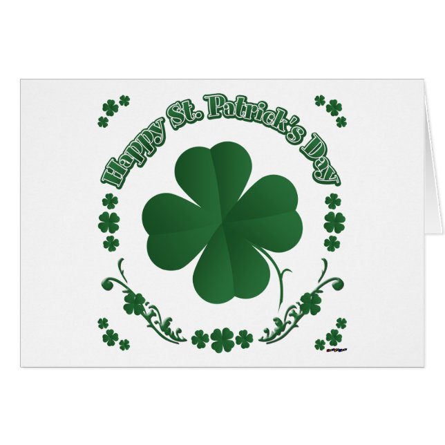 Happy St. Patrick's Day (Vorderseite (Horizontal))