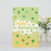 Happy St Patricks Day 1 Briefpapier (Stehend Vorderseite)