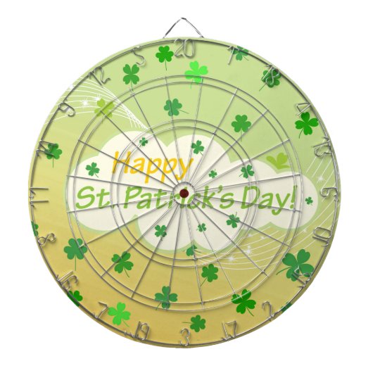 Happy St Patricks Day 1 Dartscheibe (vorne)