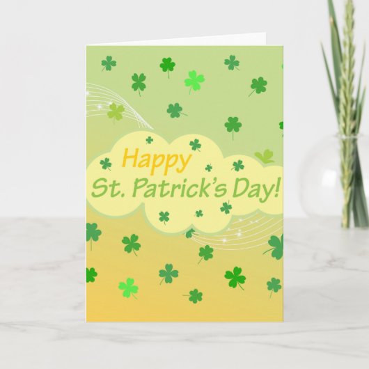 Happy St Patricks Day 1 Karte (Vorderseite)
