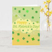 Happy St Patricks Day 1 Karte (Gelbe Blume)