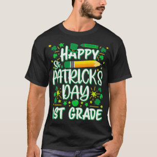 Happy St Patrick's Day 1. Klasse Lehrer Kinder Par T-Shirt
