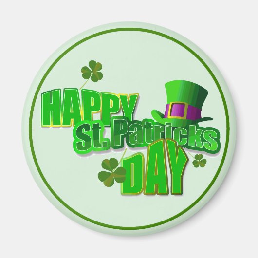 Happy St. Patrick's Day 1 Magnet (Vorne)