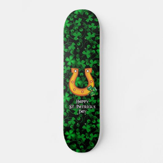 Happy St. Patrick's Day 1 Skateboard (Vorderseite)