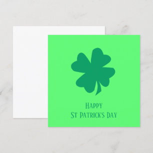 Happy St Patrick's Day 2025 Irish Green Kleeblatt Feiertagskarte