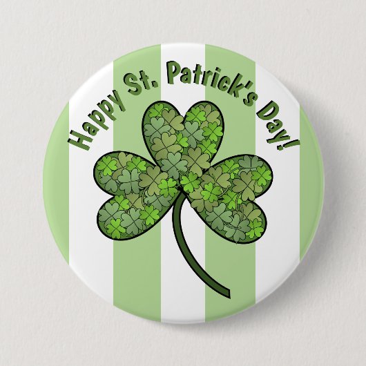 Happy St. Patrick's Day (3-Zoll-Taste) Button (Vorderseite)
