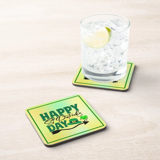 Happy St. Patrick's Day-66592 Getränkeuntersetzer (Rechte Seite)