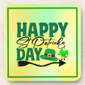 Happy St. Patrick's Day-66592 Getränkeuntersetzer (Vorderseite)