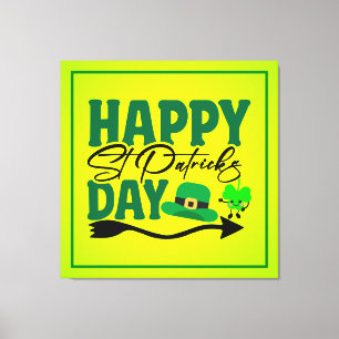 Happy St. Patrick's Day-66592 Leinwanddruck